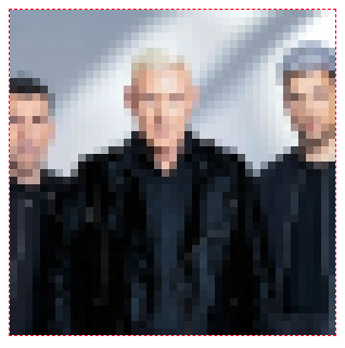 A group shot of Scooter that has been pixelated