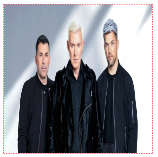 A group shot of Scooter that has been stretched