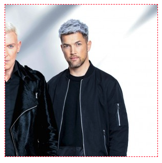 A group shot of Scooter that has been cropped